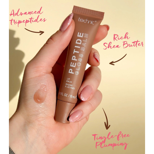 Technic Cosmetics - Lip Balm Peptide Gloss - Skinny Latte