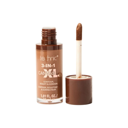 Technic Cosmetics - Liquid Concealer 3-IN-1 Canvas XL - Chestnut