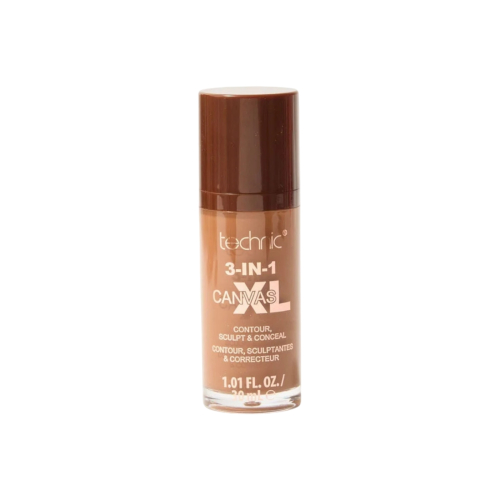 Technic Cosmetics - Liquid Concealer 3-IN-1 Canvas XL - Chestnut