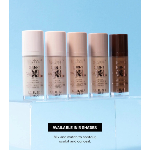 Technic Cosmetics - Liquid Concealer 3-IN-1 Canvas XL - Chestnut