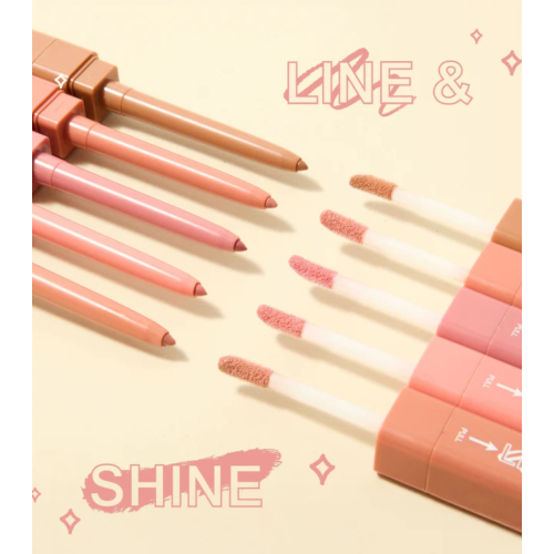 Technic Cosmetics - Lip Liner and Lip Gloss Duo Line & Shine - So Foxy