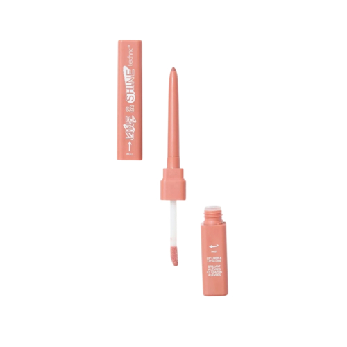 Technic Cosmetics - Lip Liner and Lip Gloss Duo Line & Shine - Teddy Bear