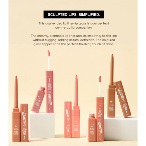 Technic Cosmetics - Lip Liner and Lip Gloss Duo Line & Shine - Wedding Wish