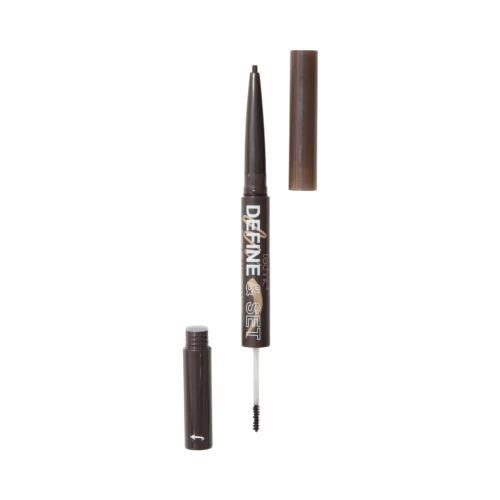 Technic Cosmetics - Eyebrow Pencil + Tinted Gel Define & Set - Dark Brown