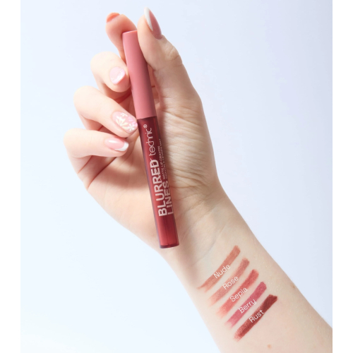 Technic Cosmetics - Lipstick Blurred Line Matte - Sepia