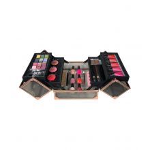 Technic Cosmetics - Makeup Case Black & Rose Gold Beauty Case