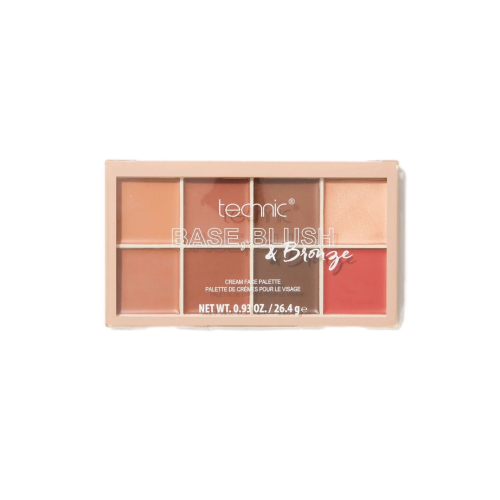 Technic Cosmetics - Cream Face Palette Foundation, Blush & Bronzer - Dark
