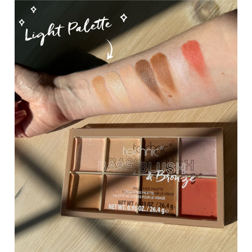 Technic Cosmetics - Cream Face Palette Foundation, Blush & Bronzer - Medium