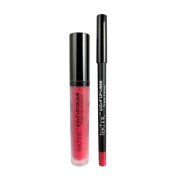 Technic Cosmetics - Lipliner + Liquid Lipstick Velvet Lip Kit - Little Fuchsia