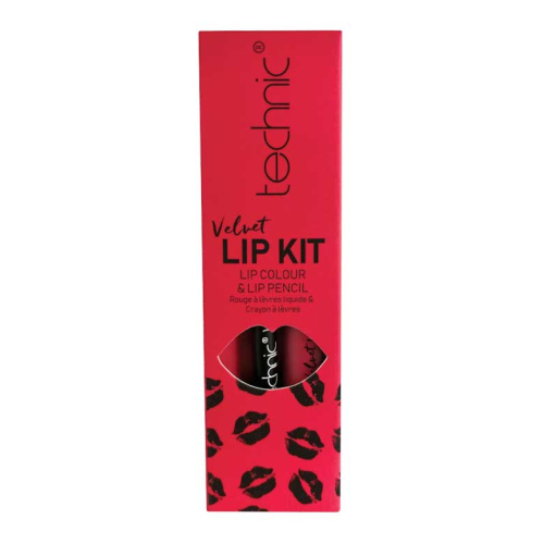 Technic Cosmetics - Lipliner + Liquid Lipstick Velvet Lip Kit - Little Fuchsia