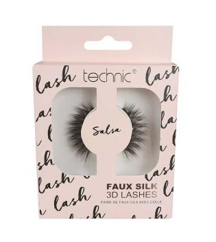 Technic Cosmetics - False eyelashes Faux Silk Lashes - Salsa