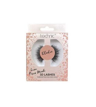 Technic Cosmetics - False eyelashes Luxe Faux Mink 3D - Elodie