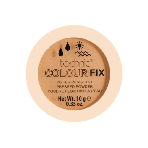 Technic Cosmetics - Colour Fix Water Resistant Pressed Powder - Hazelnut