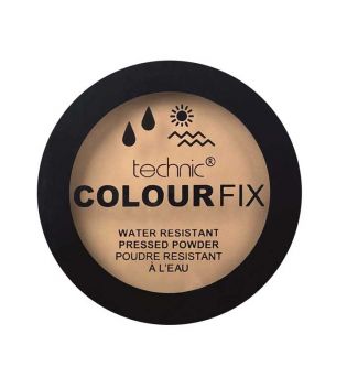Technic Cosmetics - Colour Fix Water Resistant Pressed Powder - Pecan