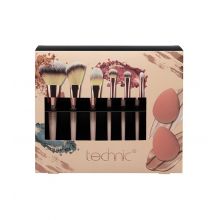 Technic Cosmetics - Set of 6 brushes and sponges