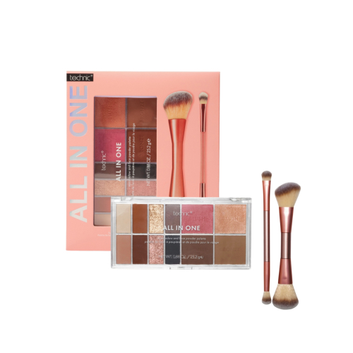Technic Cosmetics - Makeup set All in One Palette & Brushes