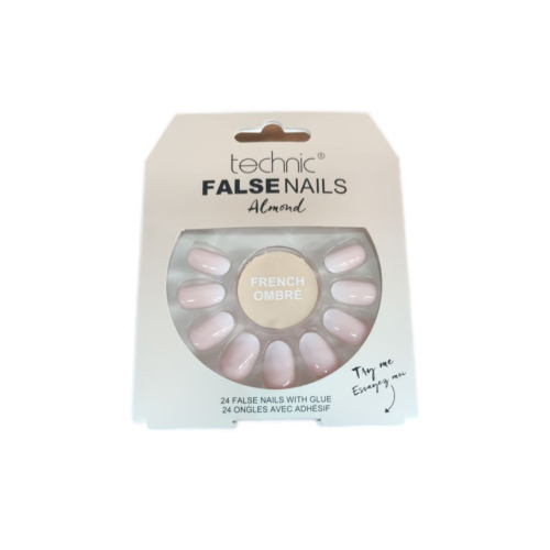 Technic Cosmetics - False Nails Almond Artificial Nails -  French Ombré