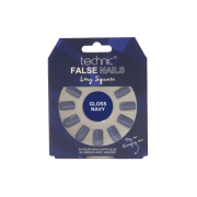 Technic Cosmetics - False Nails False Nails Long Square - Gloss Navy