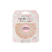Technic Cosmetics - False Nails False Nails Medium Coffin - French Manicure