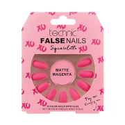 Technic Cosmetics - False Nails False Nails Squareletto - Matte Magenta