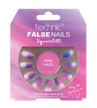 Technic Cosmetics - False Nails False Nails Squareletto - Pink Haze