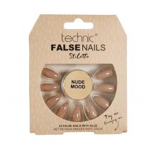 Technic Cosmetics - False Nails False Nails Stiletto - Nude Mood