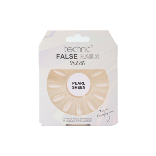 Technic Cosmetics - False Nails False Nails Stiletto - Pearl sheen