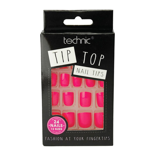Technic Cosmetics - Artificial Nails Tip Top - Bright Pink