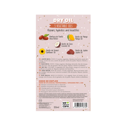 The Fruit Company - Dry oil with glitter - Coconut