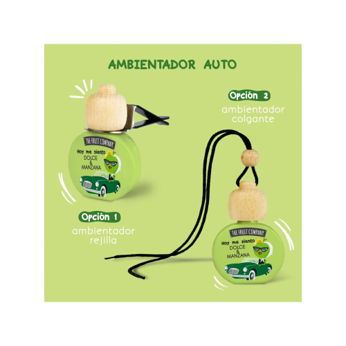 The Fruit Company - Car Air Freshener - Green Apple