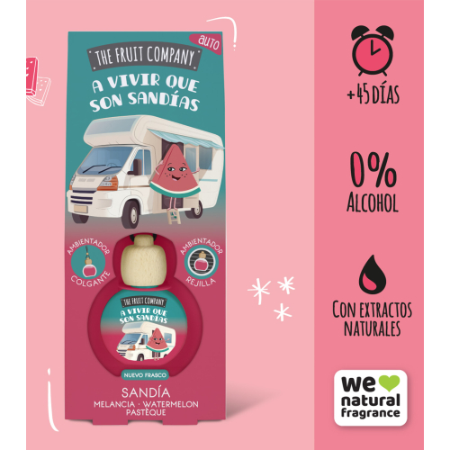 The Fruit Company - Car Air Freshener - Watermelon