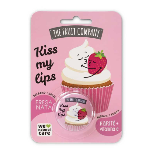 The Fruit Company - Lip balm Kiss My Lips - Strawberry and Cream