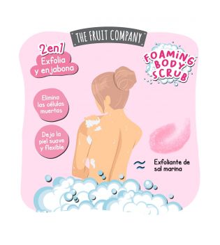 The Fruit Company - 2-in-1 Foaming Body Scrub - Strawberry & Cream