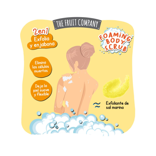 The Fruit Company - 2-in-1 Foaming Body Scrub - Pineapple
