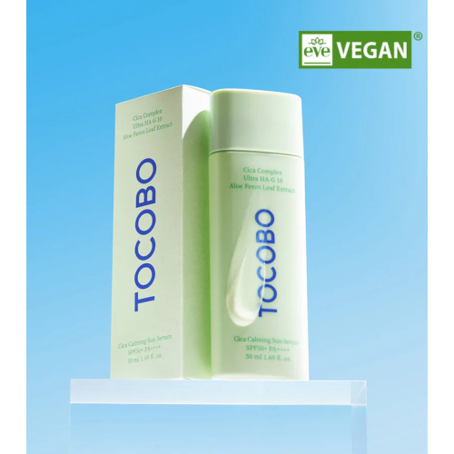 Tocobo - *Cica Calming* - Facial sunscreen serum format SPF50 PA++++ - Sensitive skin