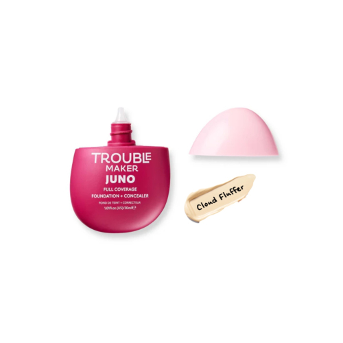 Trouble Maker - Matte Finish Makeup Foundation Juno Full Coverage - Cloud Fluffer