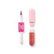 Trouble Maker - Duo Lip Tint peel-off + Lip Gloss Genius - Brainwave Rose Pink