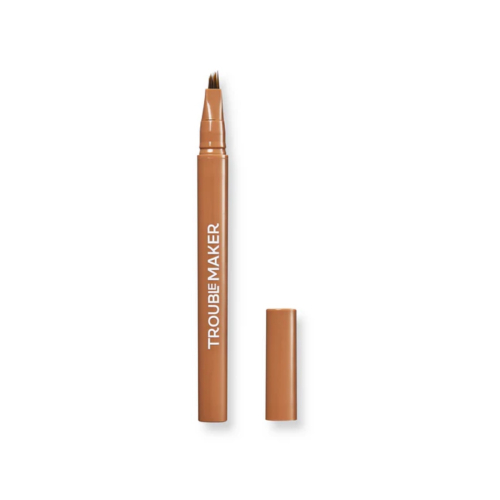 Trouble Maker - Eyebrow Pencil Fluffer Brow Brush Natural - Light Brown