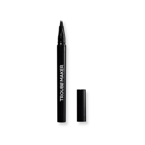 Trouble Maker - Eyebrow Pencil Fluffer Brow Brush Natural - Soft Black
