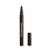 Trouble Maker - Eyebrow Blending Pencil Fluffer Brow Brush Natural - Dark Brown