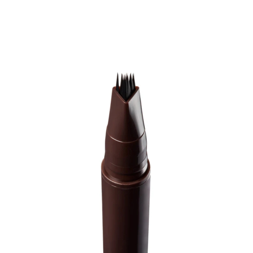 Trouble Maker - Eyebrow Blending Pencil Fluffer Brow Brush Natural - Dark Brown