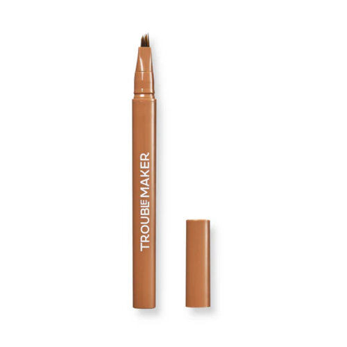 Trouble Maker - Eyebrow Blending Pencil Fluffer Brow Brush Natural - Light Brown