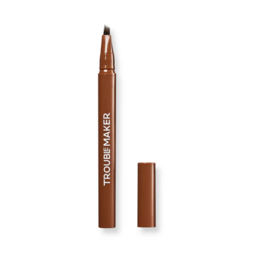 Trouble Maker - Eyebrow Blending Pencil Fluffer Brow Brush Natural - Medium Brown