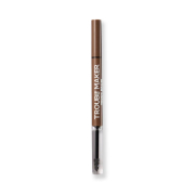 Trouble Maker - 2-in-1 Brow Fixing Pencil Teddy Brow Builder - Medium Brown
