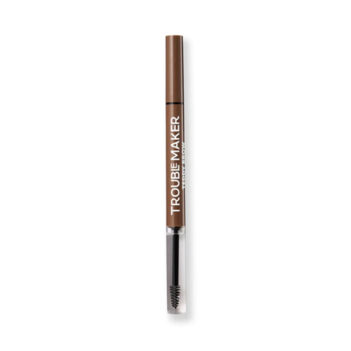 Trouble Maker - 2-in-1 Brow Fixing Pencil Teddy Brow Builder - Medium Brown