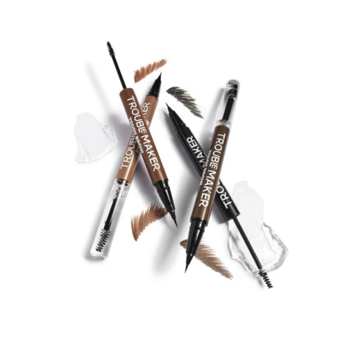 Trouble Maker  - 2-in-1 Eyebrow Fixing Pencil Teddy Brow - Dark Brown