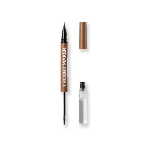 Trouble Maker - 2-in-1 Eyebrow Fixing Pencil  Teddy Brow - Light Brown