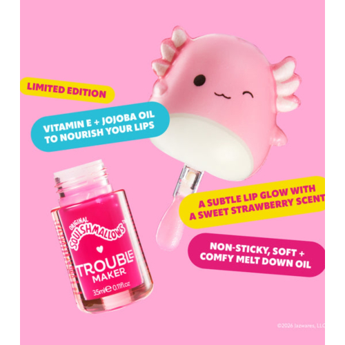 Trouble Maker - *Squishmallows* - Lip oil Melt Down - Archie the Axolotl