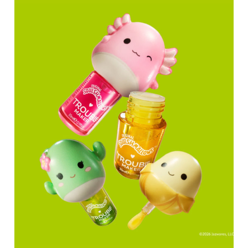 Trouble Maker - *Squishmallows* - Lip oil Melt Down - Junie the Banana