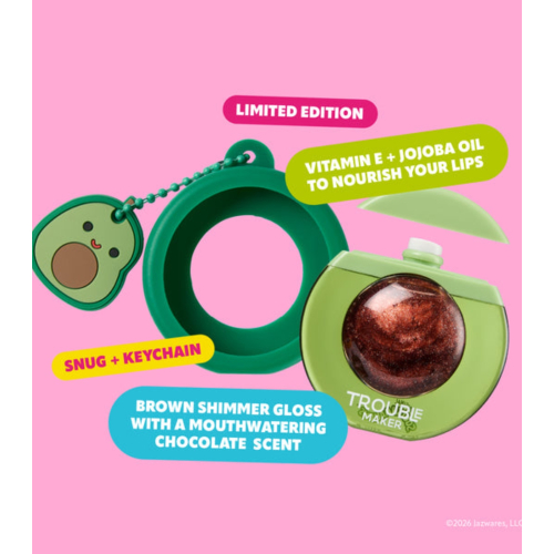 Trouble Maker - *Squishmallows* - Lip gloss Bubble - Austin the Avocado